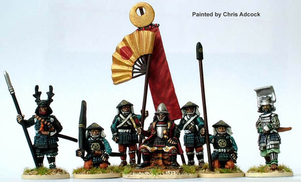 Samurai (1550-1615) Tokugawa Ieyasu (Seated) & Loyal Retainers - Available to Order