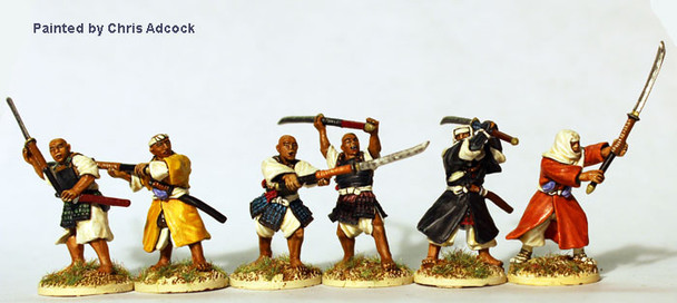 Samurai (1550-1615) Armed Monks Attacking w/ Naginata - Available to Order