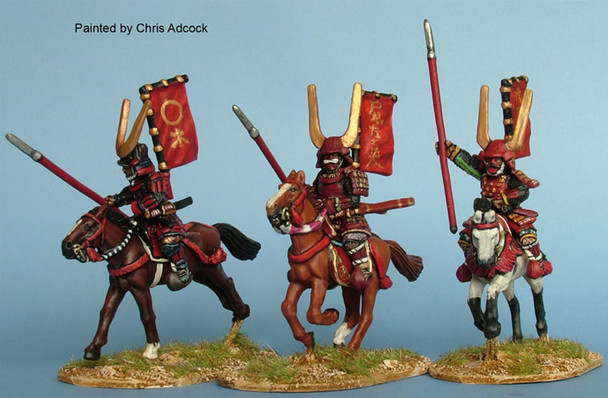 Samurai (1550-1615) Mounted 'Red Devils' of II Naotaka w/ Yari - Available to Order