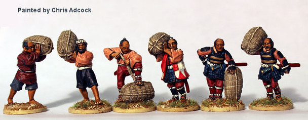 Samurai (1550-1615) Ashigaru w/ Rice Bails - Available to Order
