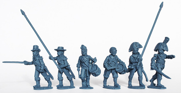 Napoleonic Ottoman Army 1790-1815 Infantry Command Advancing in Part Uniforms & Civilian Clothing 1808-12 - Available to Order