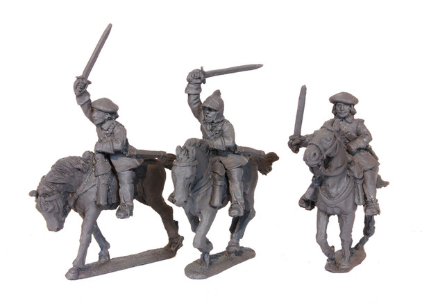 ECW Scots Cavalry, Attacking w/ Swords - Available to Order