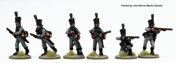 Napoleonic Swedish Savolax Jaegers Skirmishing - Available to Order