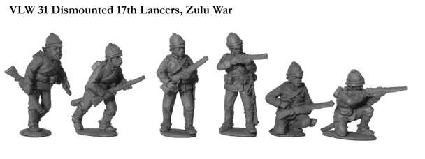 Victoria's Little Wars Dismounted 17th Lancers - Available to Order