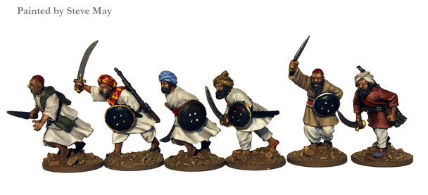 Victoria's Little Wars Afghan Tribesmen Attacking w/ Swords - Available to Order