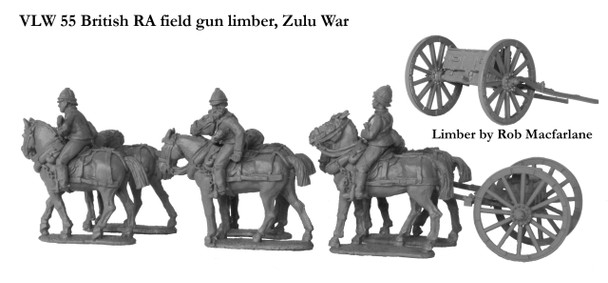 Victoria's Little Wars British Field Gun Limber, Zulu War - Available to Order