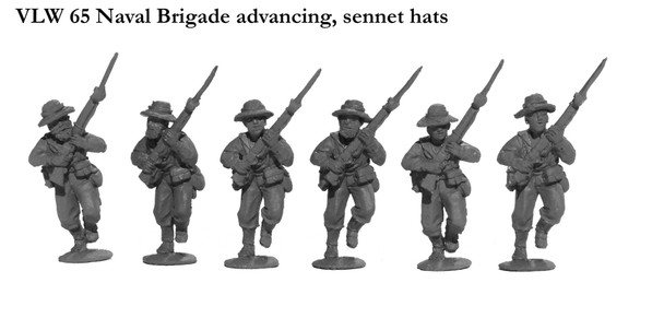 Victoria's Little Wars Naval Brigade Advancing, Sennet Hats - Available to Order
