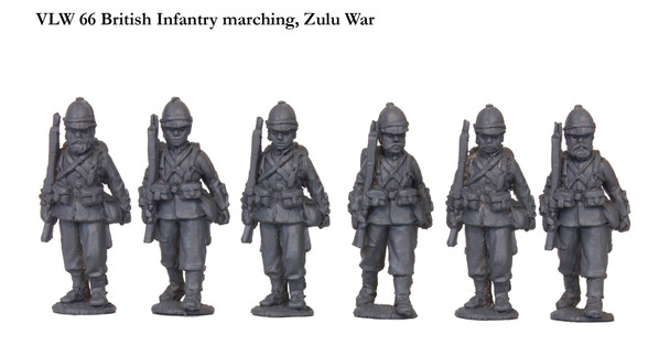 Victoria's Little Wars British Infantry Marching, Zulu War - Available to Order