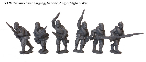 Victoria's Little Wars Gurkhas Charging, Second Anglo Afghan War - Available to Order