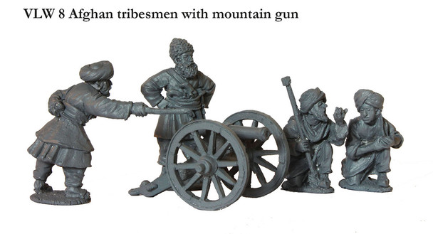 Victoria's Little Wars Afghan Tribesmen w/ Mountain Gun - Available to Order
