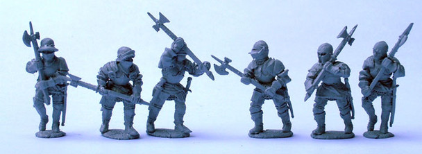 War of the Roses Men at Arms / Knights Attacking w/ Polearms - Available to Order