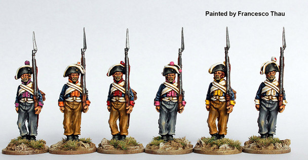 Napoleonic 1806 Prussian Army Musketeers Marching (Swedish Cuffs) - Available to Order