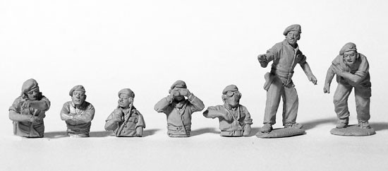 WWII British Tank Crew in Berets - Available to Order