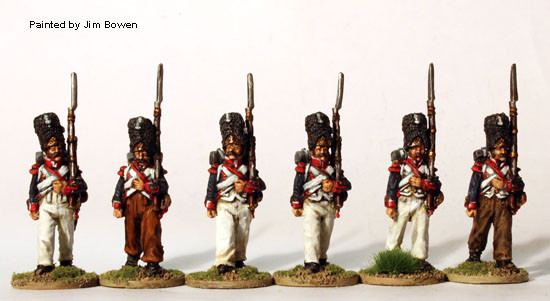 Napoleonic French Grenadiers in pre-1812 Campaign Dress, Bearskins, March Attack - Available to Order