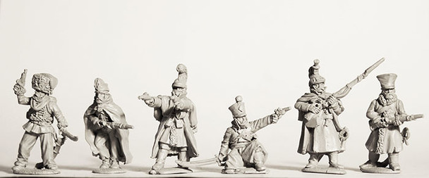 Napoleonic French Dismounted Cavalry in Varied Uniforms / Clothing, Skirmishing, Retreat from Moscow, 1812 - Available to Order