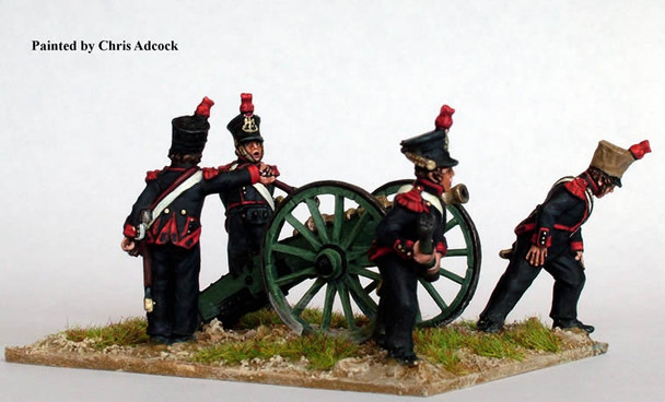 Napoleonic French Foot Artillery Firing 6pdr - Available to Order