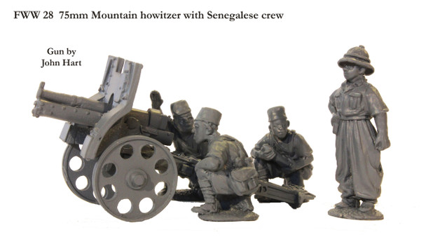 WWII French 75mm Mountain Howitzer - Available to Order
