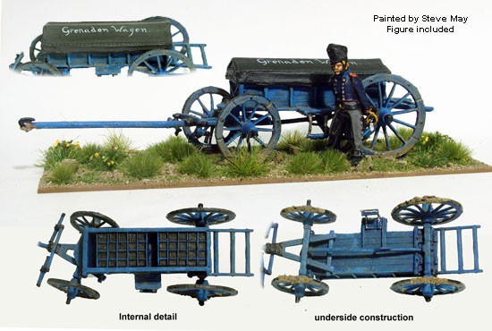 Napoleonic Prussian 4 Wheeled Caisson - Available to Order