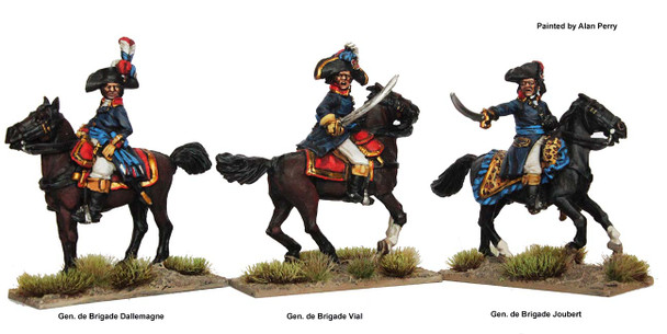 Revolutionary French Generals de Brigade; Joubert, Dallemagne & Vial - Available to Order