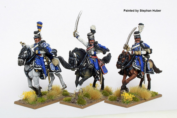Napoleonic 1806-09 Saxon Army Hussar Command (1809) - Available to Order