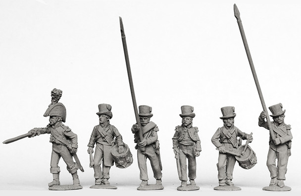 Napoleonic Ottoman Army 1790-1815 Infantry Command Advancing in Round Hats 1810-13 - Available to Order