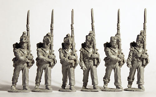 Napoleonic French Voltigeurs, March Attack, Bicornes, 1805-09 - Available to Order