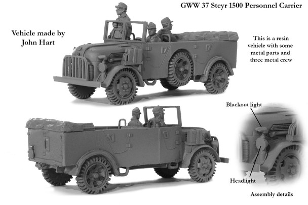 WWII German Steyr 1500 Personnel Carrier - Available to Order