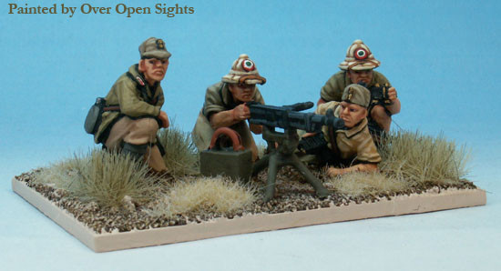 WWII Italian Breda 37 Machine Gun & 4 Crew - Available to Order