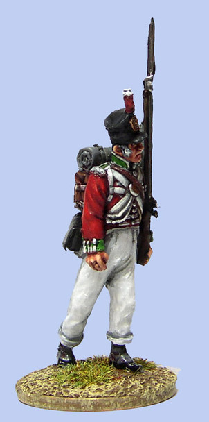 40mm Peninsular British Line Infantryman, Advancing, Shouldered Arms - Available to Order