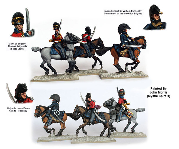 Napoleonic British Major General Ponsonby & Staff - Available to Order