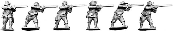 English Civil War Musketeers Firing A - Available to Order