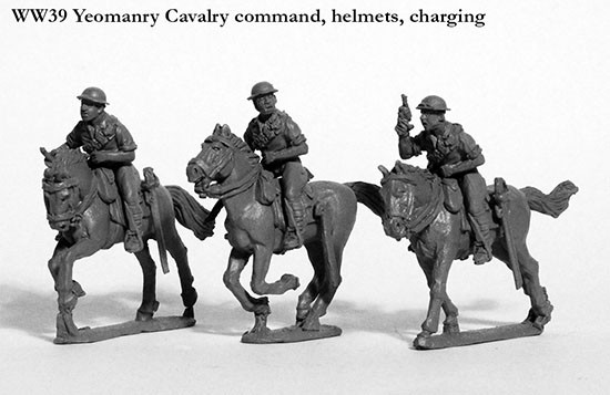 WWII British Yeomanry Cavalry Command, Helmets, Charging - Available to Order