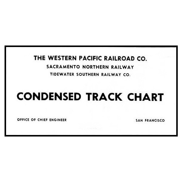 Track Charts of the Western Pacific Railroad Company Western Pacific