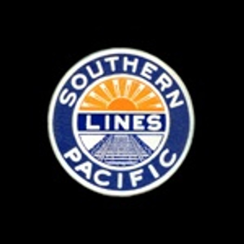 47.   Southern Pacific sunset logo - blue