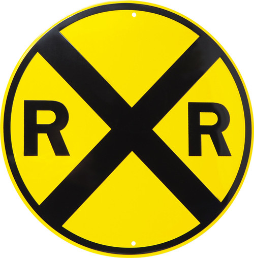 Railroad Crossing Sign - metal