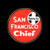 45. Santa Fe "San Francisco Chief" Passenger Train logo pin