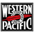 Western Pacific logo sticker - 8"