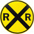 Railroad Crossing Sign - metal