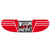 California Zephyr nose wings sticker