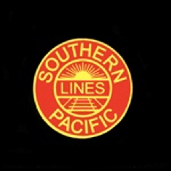 48.   Southern Pacific sunset logo - red