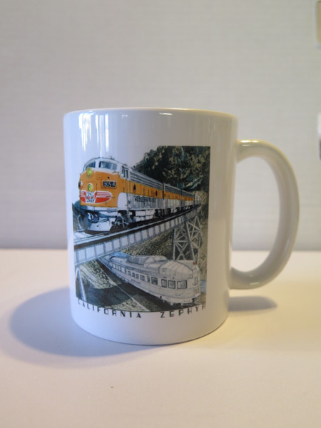 California Zephyr ceramic mug