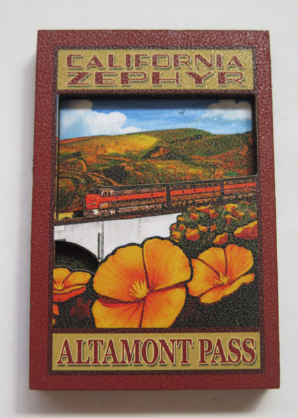 California Zephyr Altamont Pass 3D Magnet