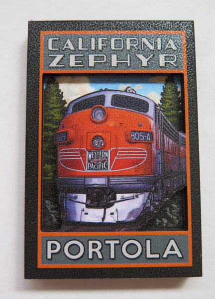 California Zephyr Portola 3D Magnet