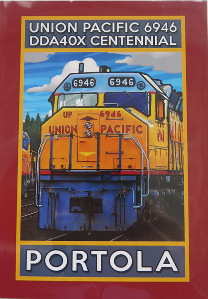 Union Pacific 6946 Centennial Portola Postcard
