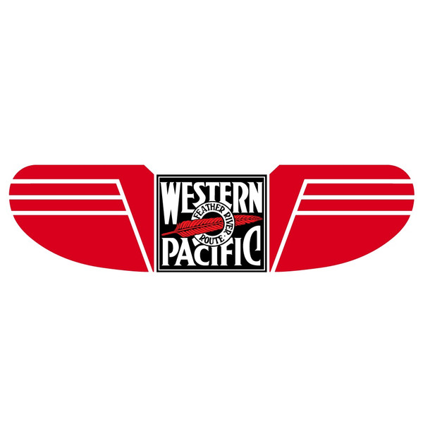 California Zephyr nose wings sticker