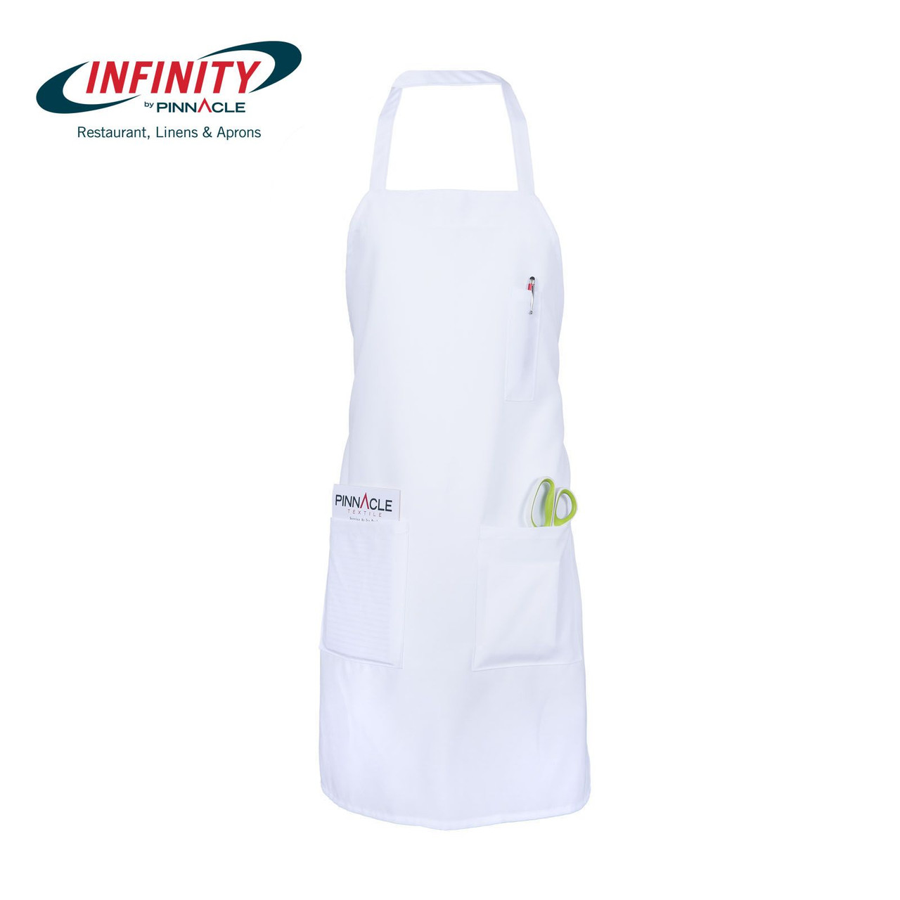 3-Pocket Bib Apron (12 Pieces of 1 Pack)