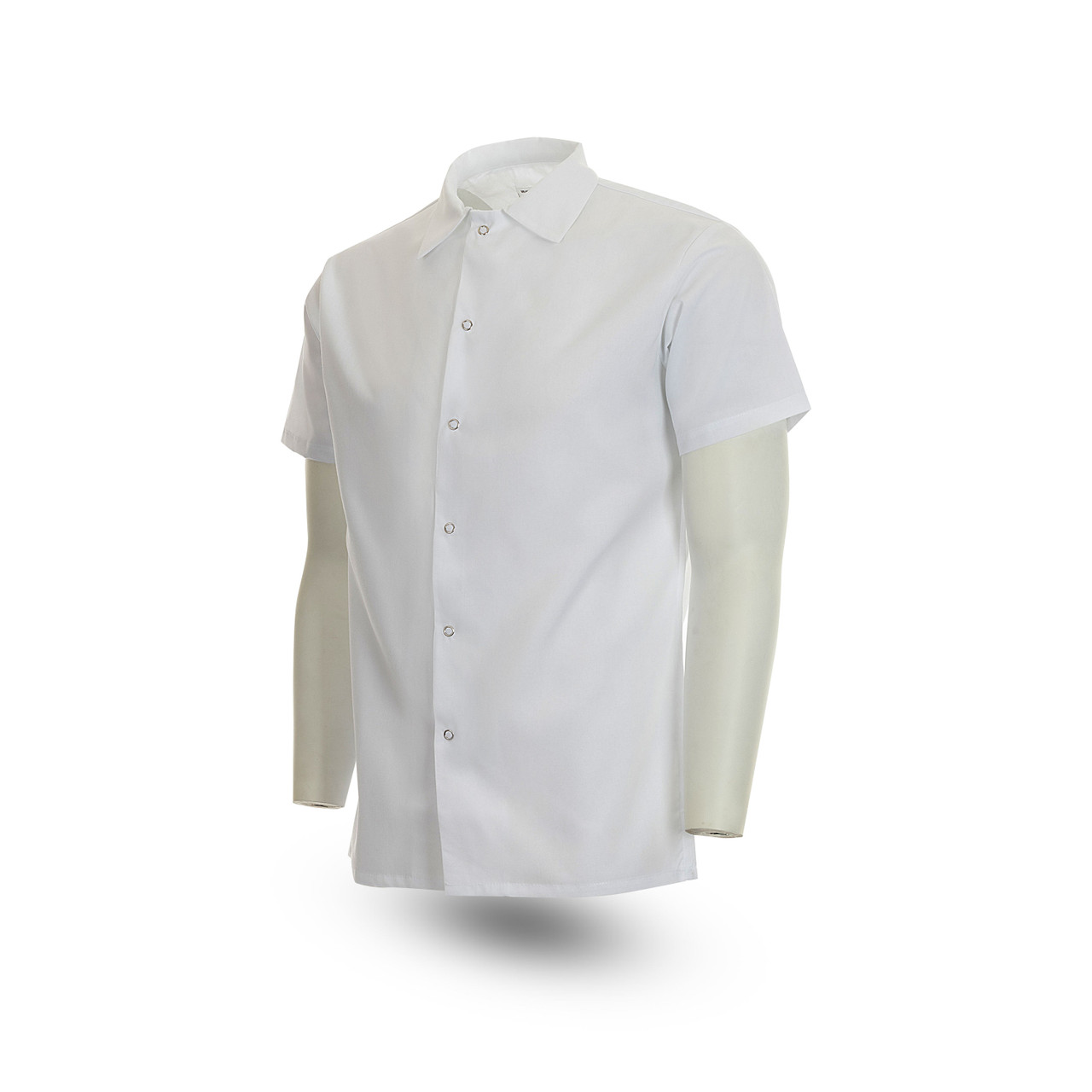 Mat‼️MURRAL Dipsacus shirt (White) Pinnacle S315 White Cook Shirts, No Pocket|HACCP Approved Uniforms
