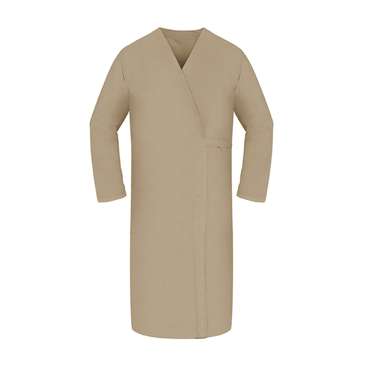 HACCP Smock Wrap, Long Sleeve, Tan Wrap Around Smock |HACCP