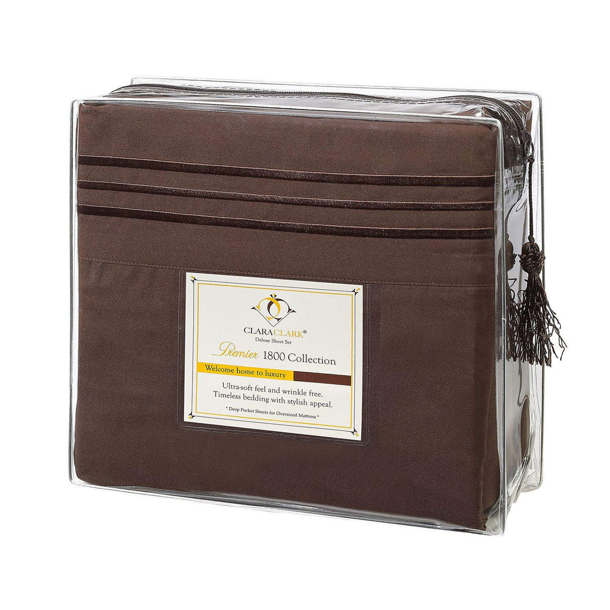 Deluxe Chocolate Microfiber Bed Sheet Set|MicroFiber Bed Sheets