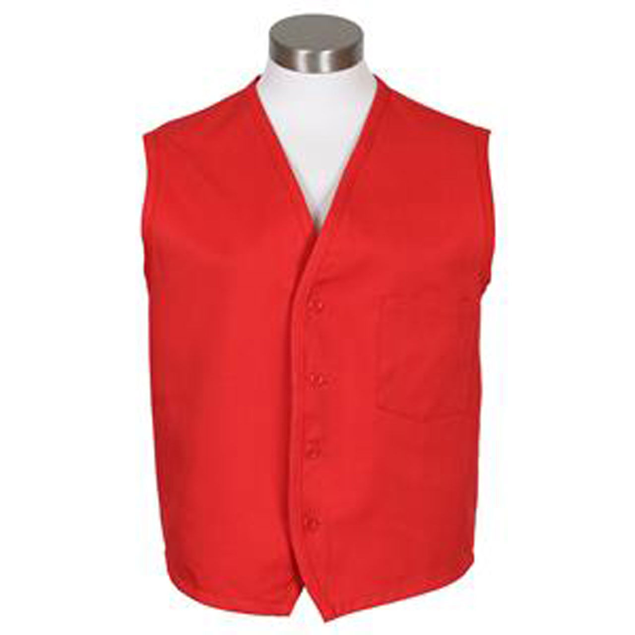 Unisex Vest, Red, Fame Fabrics V40|Uniform Vests